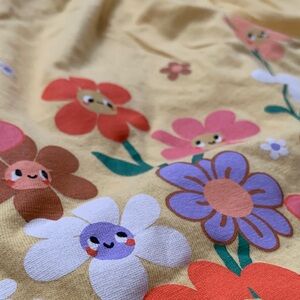 FREE WITH PURCHASE H&M Yellow Kids Tee with Graphic Floral Motif